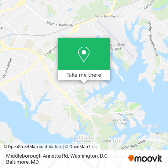 Middleborough Annetta Rd map