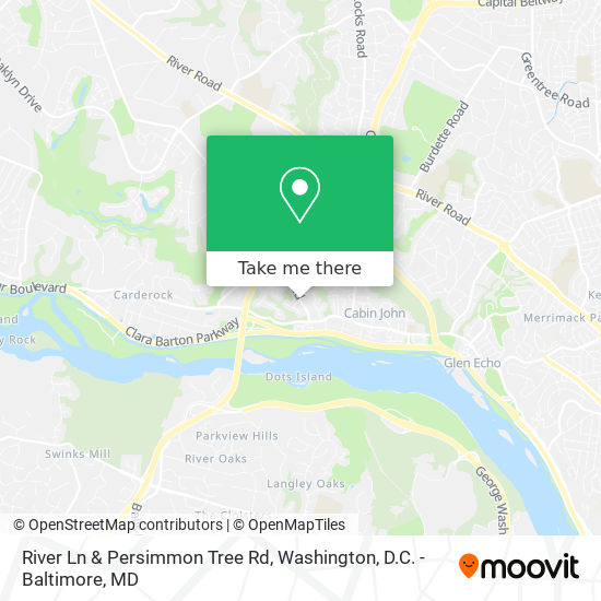 River Ln & Persimmon Tree Rd map