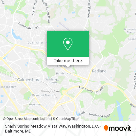 Mapa de Shady Spring Meadow Vista Way