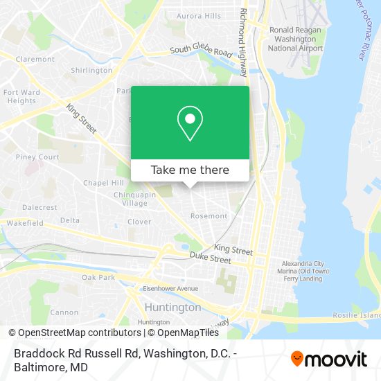 Mapa de Braddock Rd Russell Rd