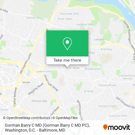 Gorman Barry C MD map