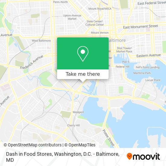 Dash in Food Stores map
