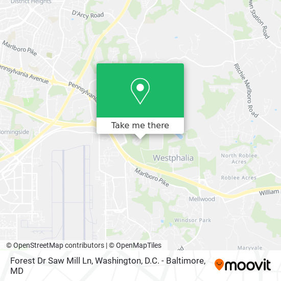 Forest Dr Saw Mill Ln map