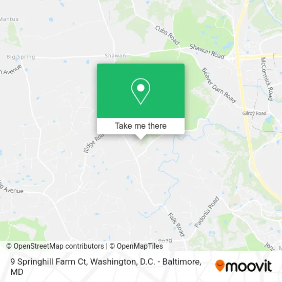 9 Springhill Farm Ct map