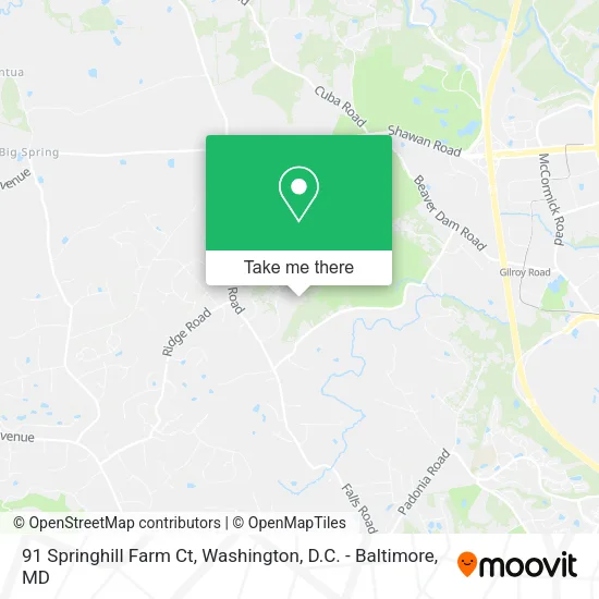 91 Springhill Farm Ct map