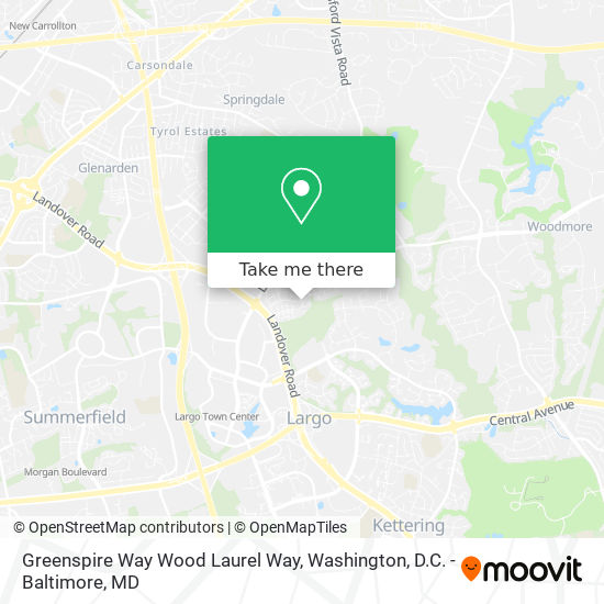 Mapa de Greenspire Way Wood Laurel Way