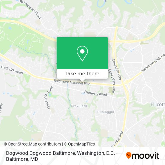 Dogwood Dogwood Baltimore map