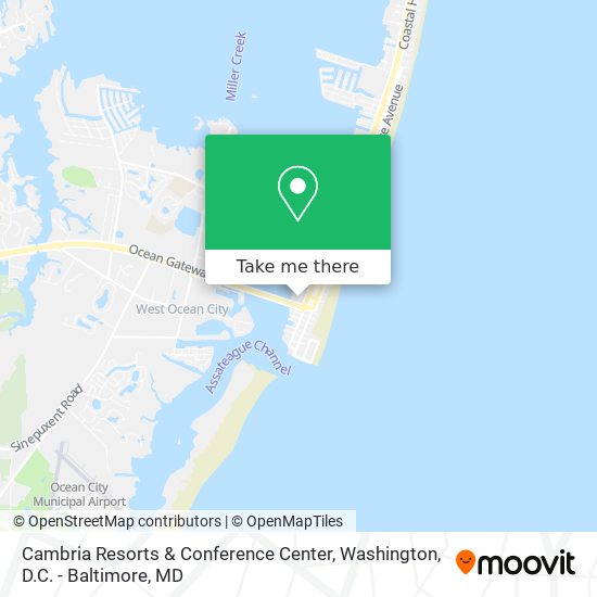 Cambria Resorts & Conference Center map