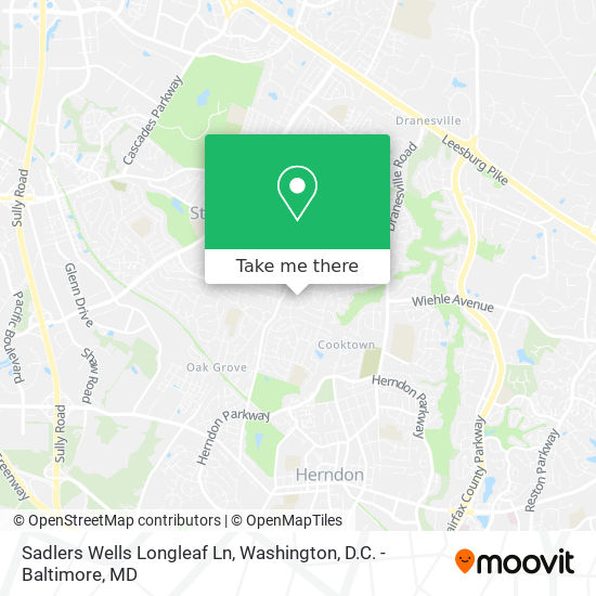 Sadlers Wells Longleaf Ln map