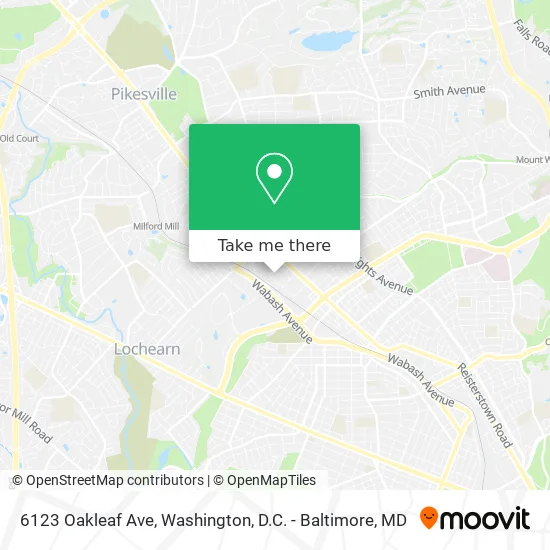 6123 Oakleaf Ave map