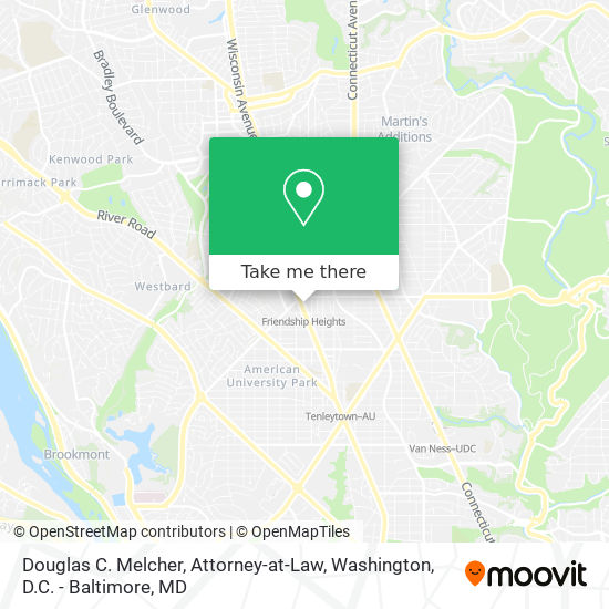 Mapa de Douglas C. Melcher, Attorney-at-Law