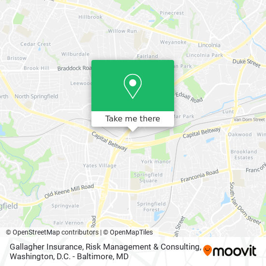 Mapa de Gallagher Insurance, Risk Management & Consulting