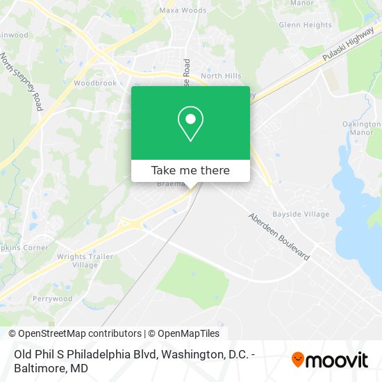 Mapa de Old Phil S Philadelphia Blvd