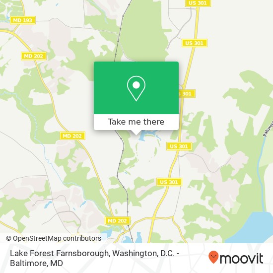 Mapa de Lake Forest Farnsborough, Upper Marlboro (LARGO), MD 20774