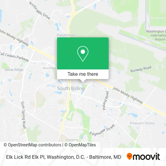 Elk Lick Rd Elk Pl map