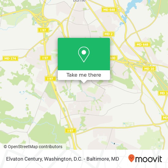 Elvaton Century, Glen Burnie, MD 21061 map
