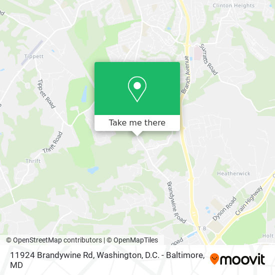 11924 Brandywine Rd map