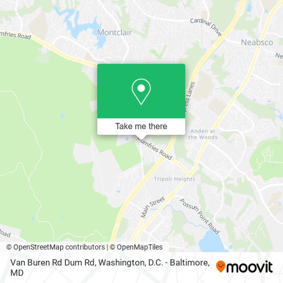 Van Buren Rd Dum Rd map
