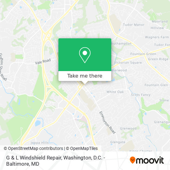 G & L Windshield Repair map