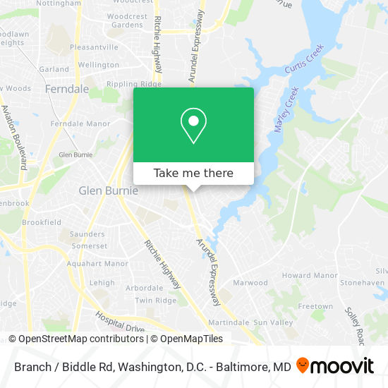 Mapa de Branch / Biddle Rd