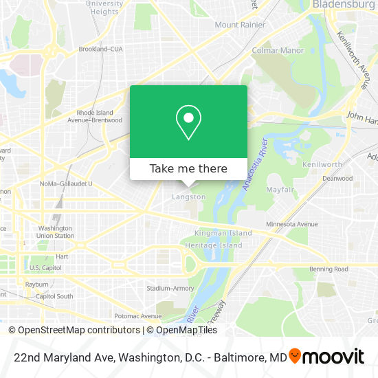Mapa de 22nd Maryland Ave