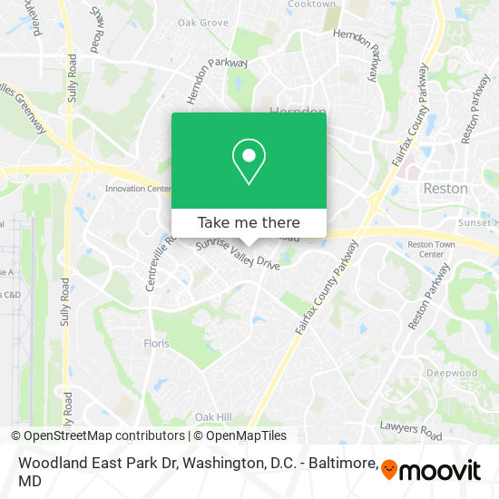 Mapa de Woodland East Park Dr