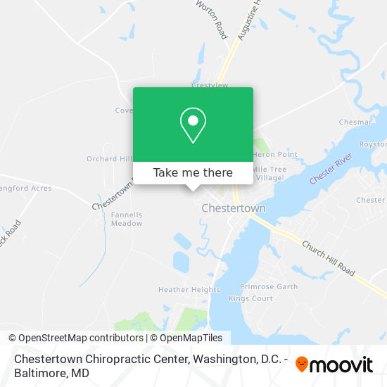 Chestertown Chiropractic Center map