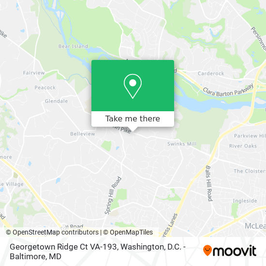 Georgetown Ridge Ct VA-193 map