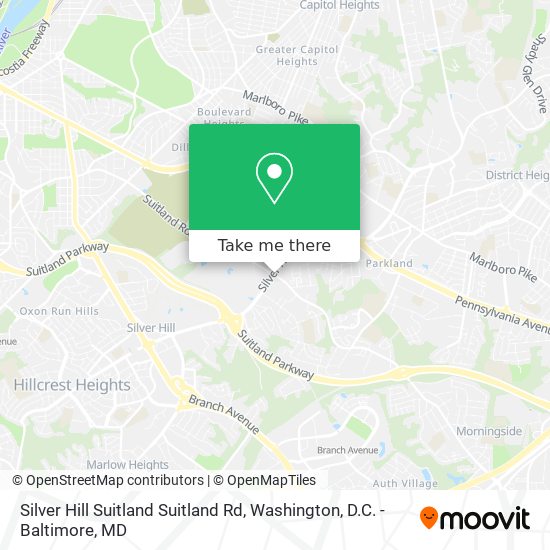 Silver Hill Suitland Suitland Rd map