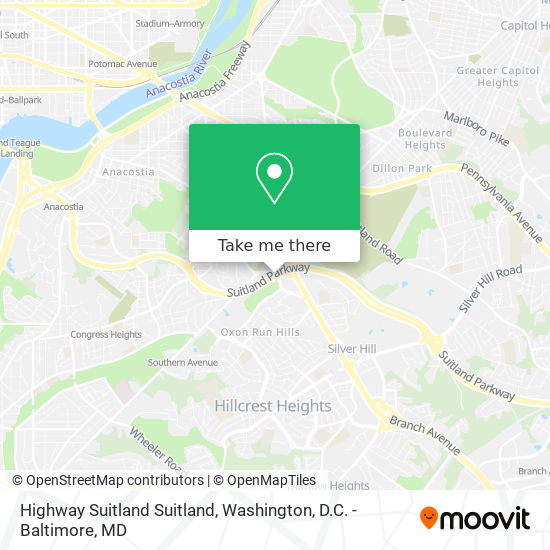 Highway  Suitland Suitland map