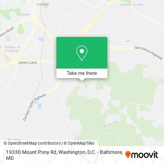 Mapa de 19330 Mount Pony Rd