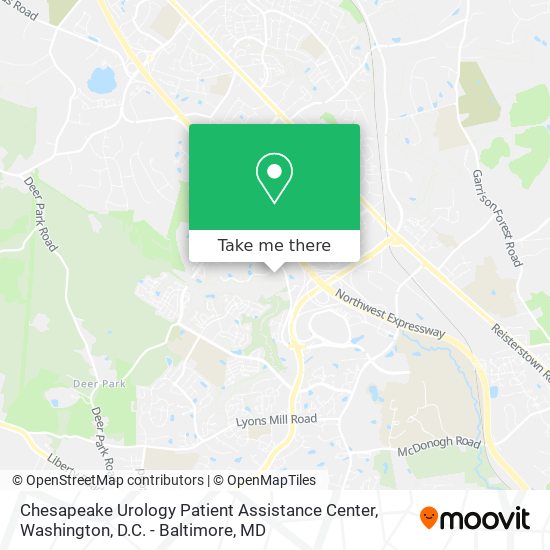 Chesapeake Urology Patient Assistance Center map