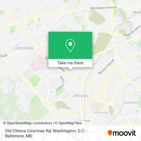 Mapa de Old Choice Courtney Rd