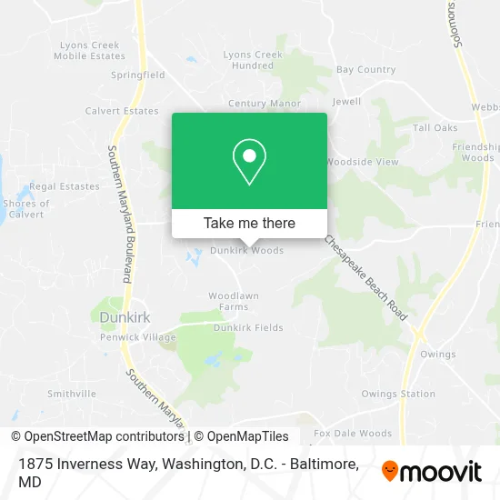 1875 Inverness Way, Dunkirk, MD 20754 map