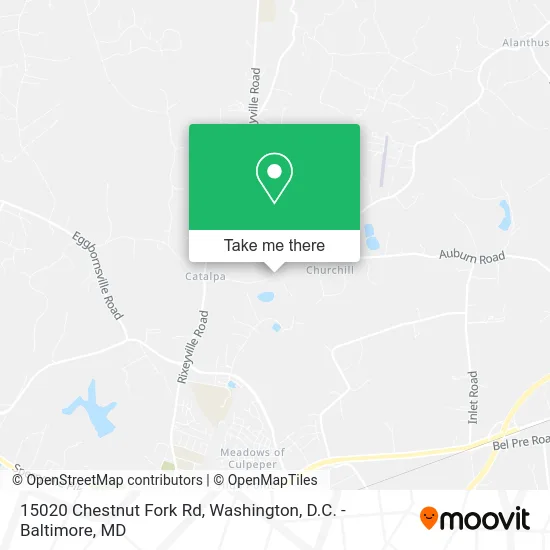 15020 Chestnut Fork Rd map