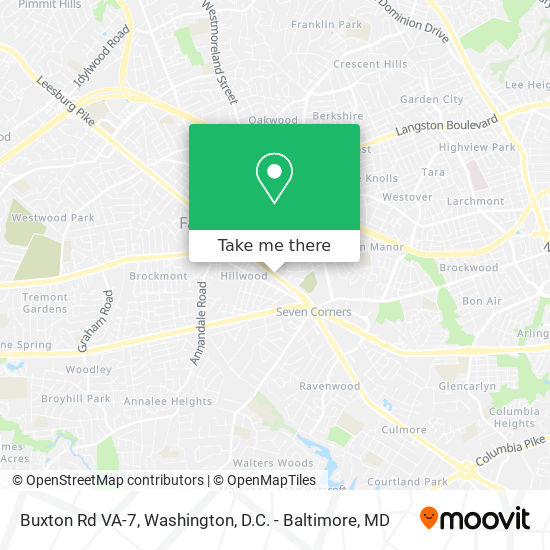 Mapa de Buxton Rd VA-7