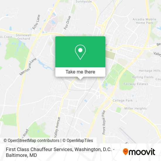 First Class Chauffeur Services map