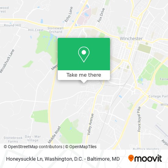 Mapa de Honeysuckle Ln