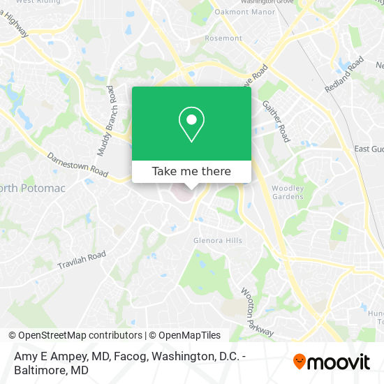 Amy E Ampey, MD, Facog map