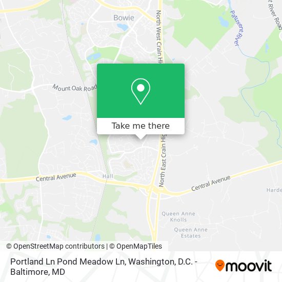 Portland Ln Pond Meadow Ln map