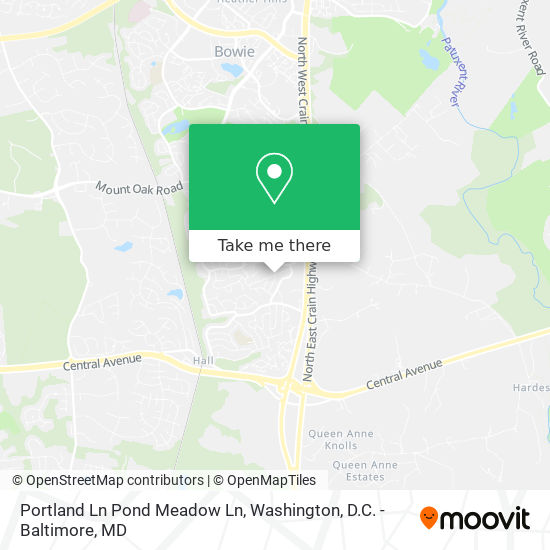 Portland Ln Pond Meadow Ln map