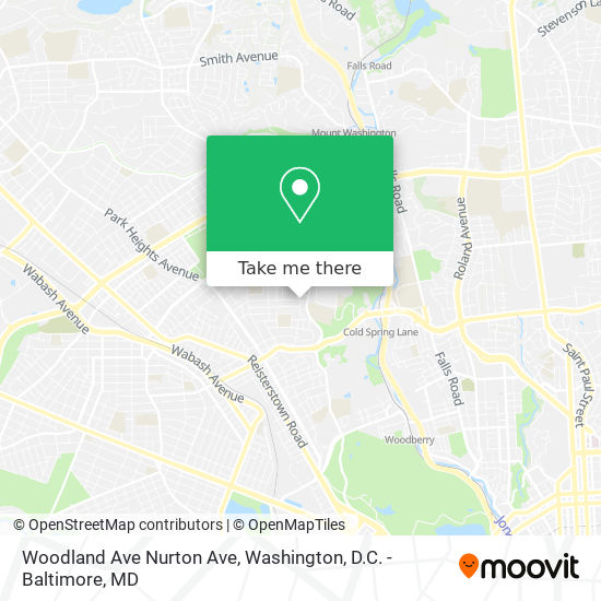 Mapa de Woodland Ave Nurton Ave