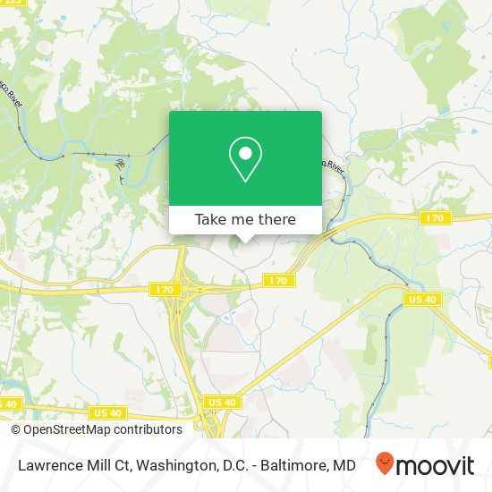 Mapa de Lawrence Mill Ct, Ellicott City, MD 21043