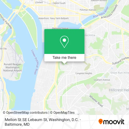 Mapa de Mellon St SE Lebaum St