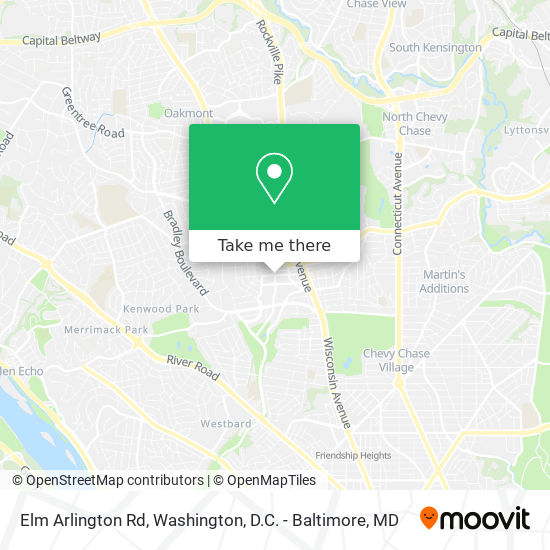 Elm Arlington Rd map