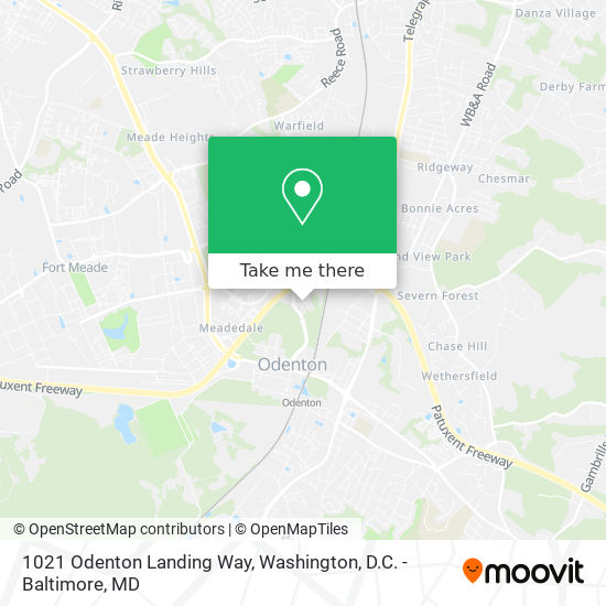 Mapa de 1021 Odenton Landing Way