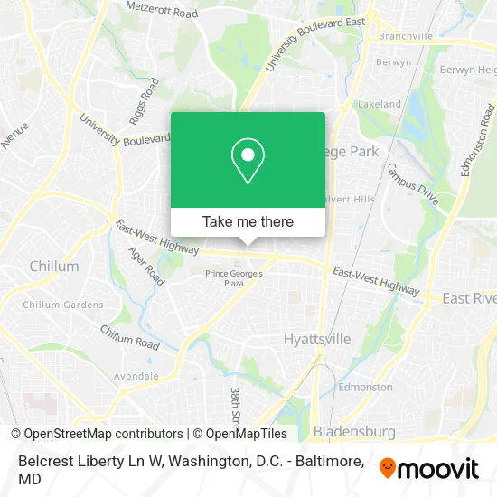 Mapa de Belcrest Liberty Ln W