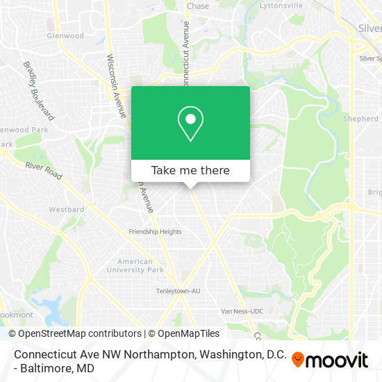 Mapa de Connecticut Ave NW Northampton