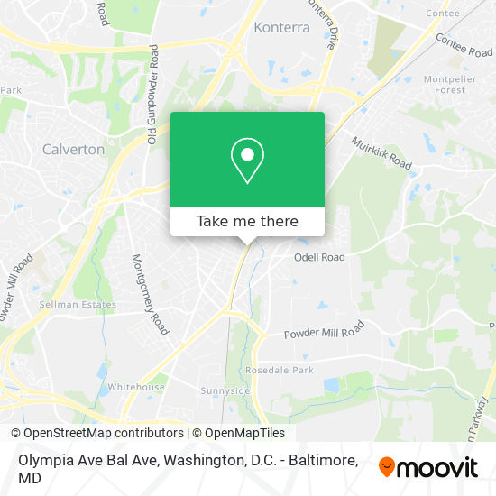 Mapa de Olympia Ave Bal Ave