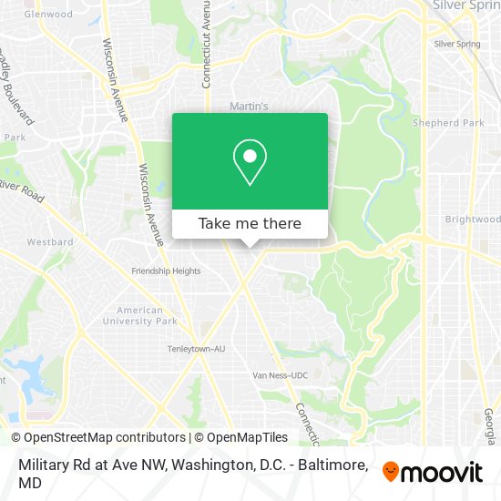 Military Rd at Ave NW map